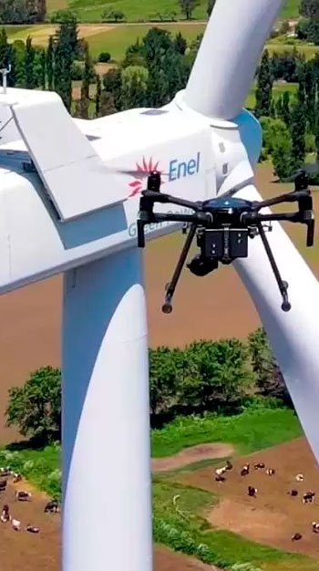 inspección-con-drones-Mantenimento-de-parques-eólicos
